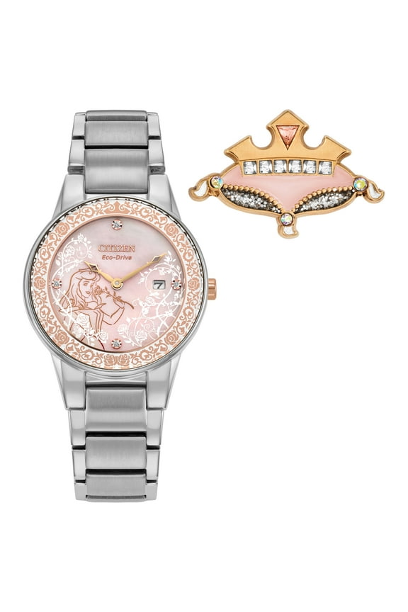 Eco-Drive Women's Disney Aurora Enchanted Boxed Set Watch - GA1081-65N