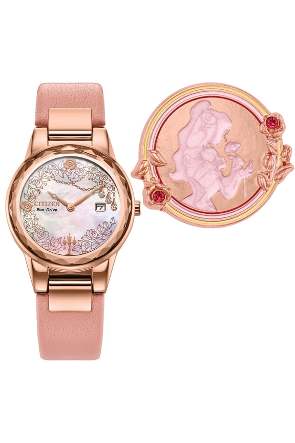 Eco-Drive Women's Disney Beauty Belle Boxed Set Strap Watch - GA1083-43D