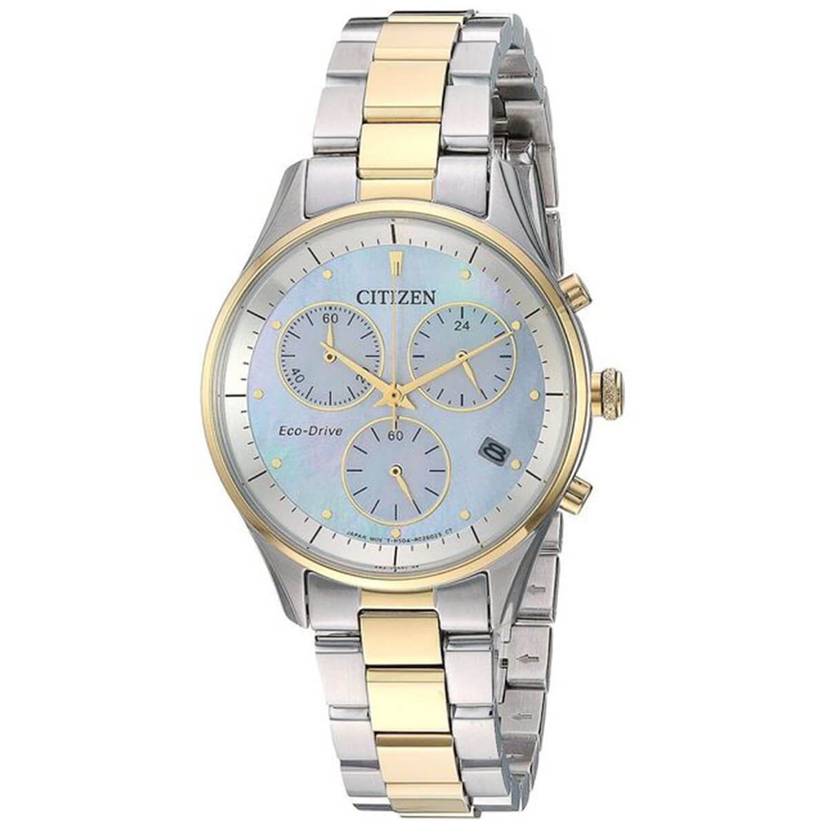 Citizen FB1444-56D Women's Chandler Two Tone Bracelet Chrono Watch