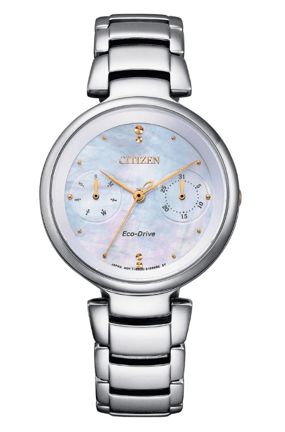 Citizen FD1106-81D Eco Drive MOP Gold Accent Chronograph Dial