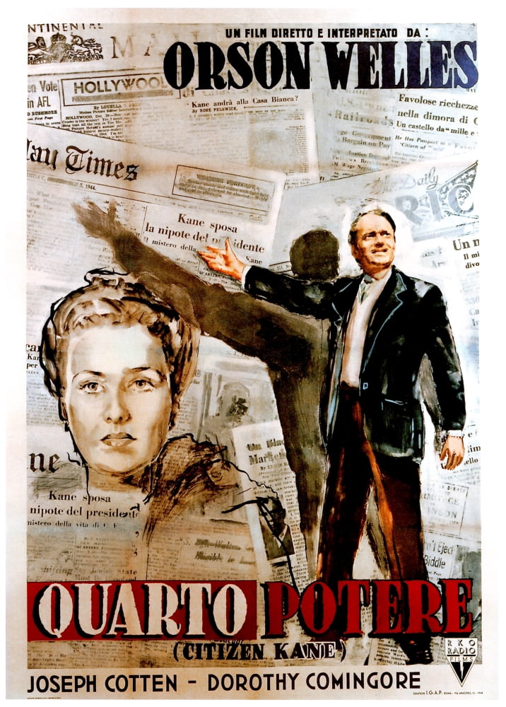 Citizen Kane Canvas Art - (24 x 36)