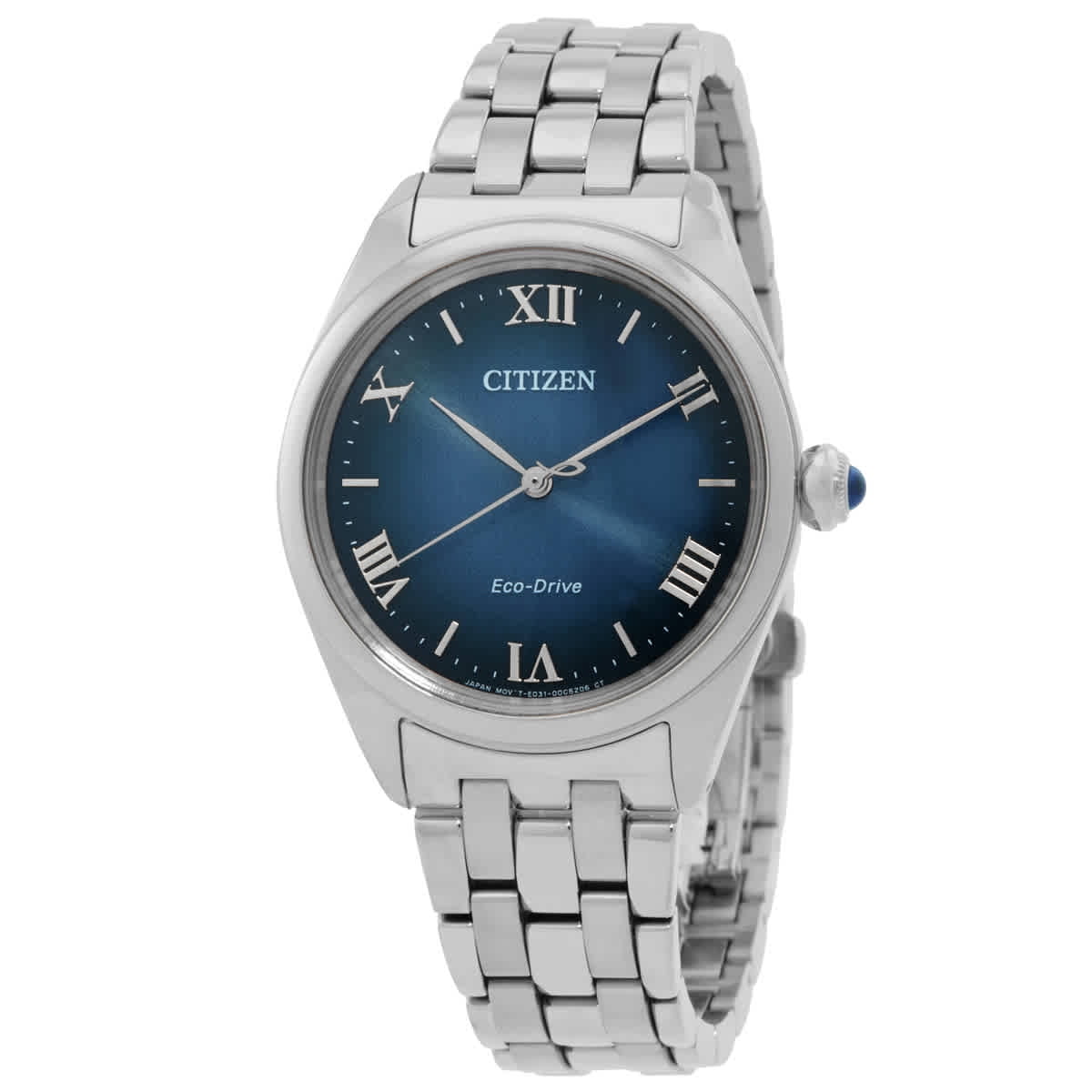 Citizen L Classic Stainless Steel Blue Dial Eco-Drive EM1140 