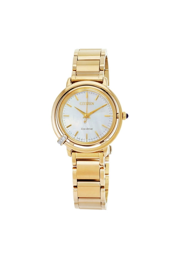 L Eco-Drive Mother of Pearl Dial Ladies Watch EM1092-64D