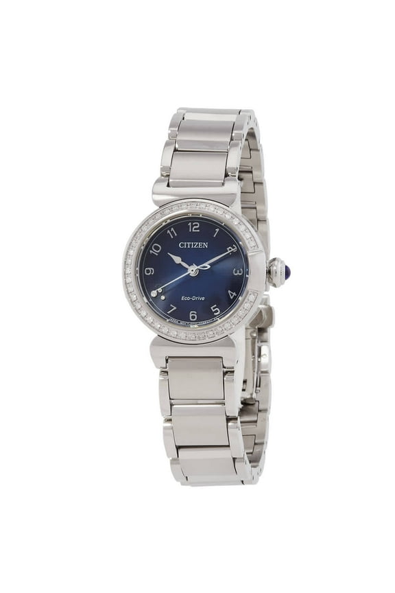 L May Bells Crystal Eco-Drive Blue Dial Ladies Watch EM1120-87L