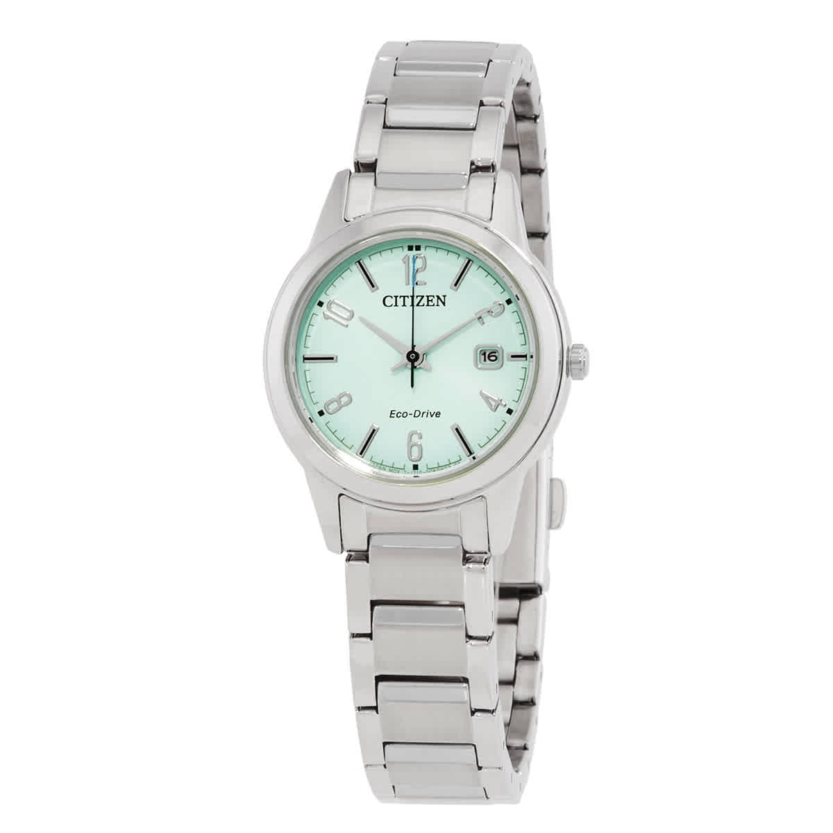CITIZEN Lady Eco-Drive Green Dial Watch FE1241-71X
