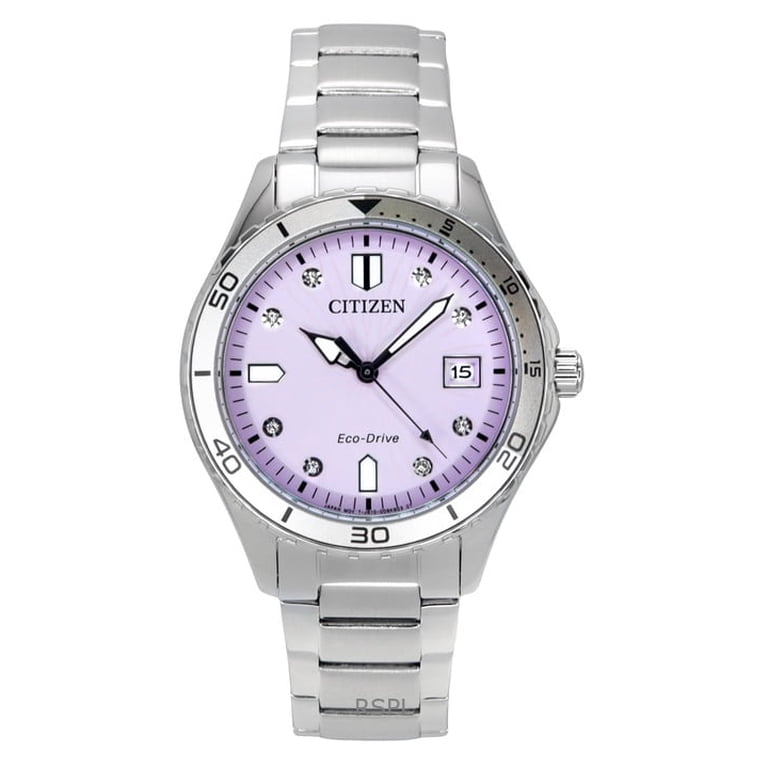 Citizen Marine Eco-Drive Stainless Steel Pink Dial FE6170  display picture 3