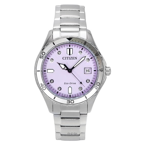 Citizen Marine Eco-Drive Stainless Steel Pink Dial FE6170-88X 100M Women's Watch
