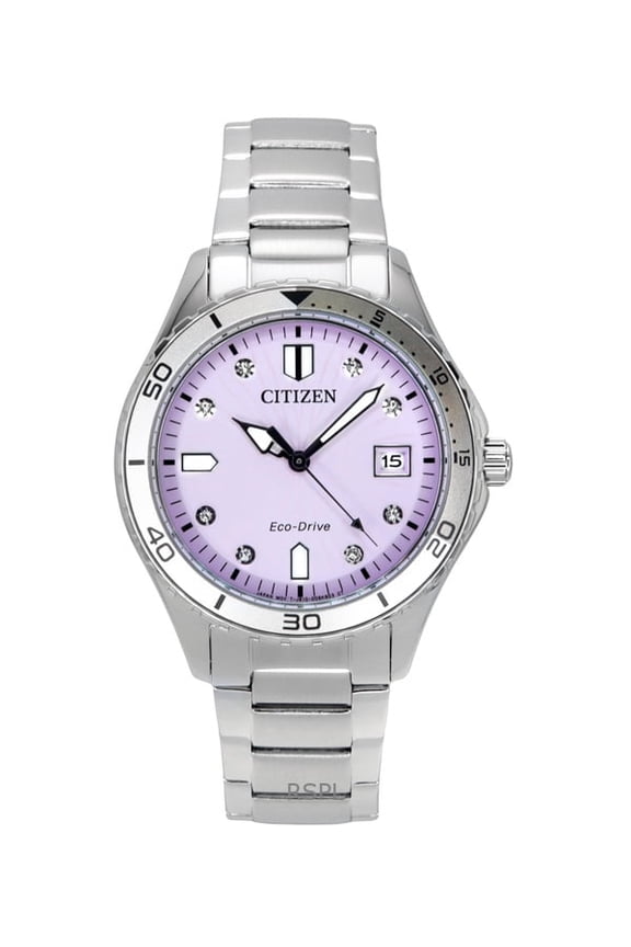 Marine Eco-Drive Stainless Steel Pink Dial FE6170-88X 100M Women's Watch