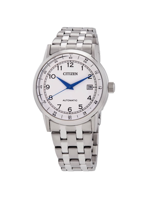 Mechanical Automatic White Dial Men's Watch NJ0210-56A
