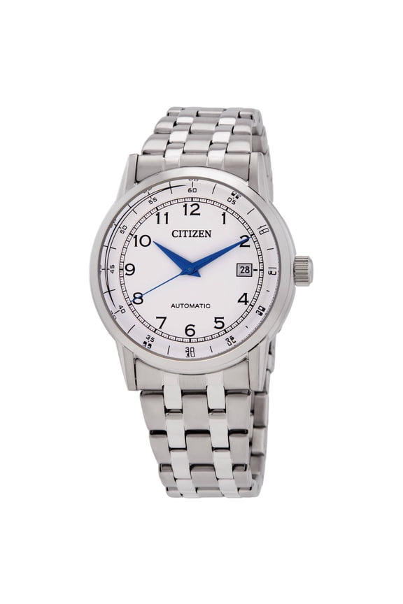 Mechanical Automatic White Dial Men's Watch NJ0210-56A
