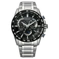 thumbnail image 1 of Citizen Men's 43mm Super Titanium Chronograph Wristwatch, Black & Silver, 1 of 2