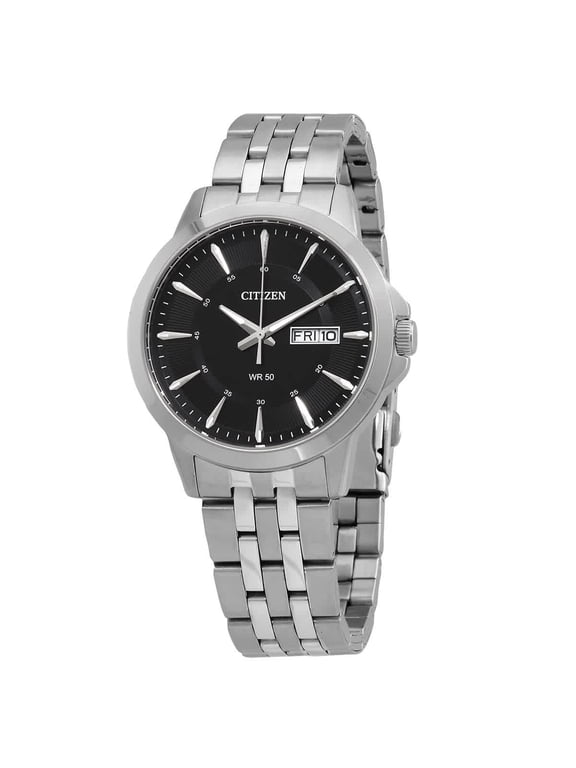 Men's BF2011-51E Silver Stainless-Steel Plated Japanese Quartz Dress Watch