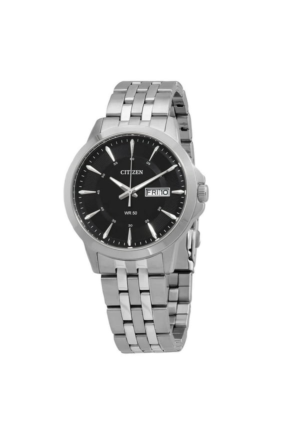 Men's BF2011-51E Silver Stainless-Steel Plated Japanese Quartz Dress Watch