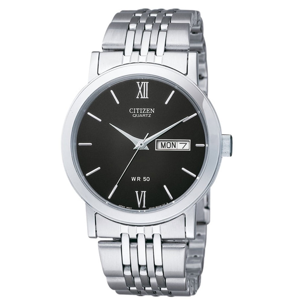 Citizen Men's BK4050-54E Quartz Black Dial Day Date