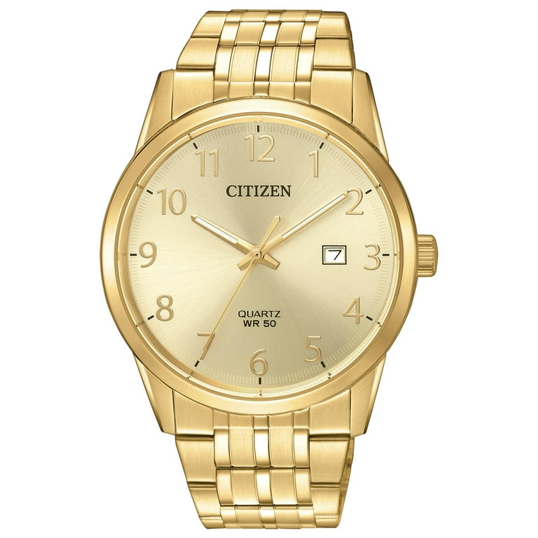 Citizen Men's Classic Quartz Gold-Tone Stainless Steel Watch