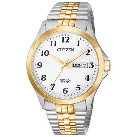 Citizen Men's Classic Quartz Two-Stone Stainless Steel Watch BF5004-93A