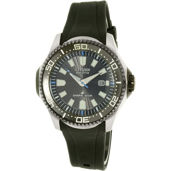 Citizen Men's Eco-Drive BN0085-01E Black Rubber Eco-Drive Diving Watch