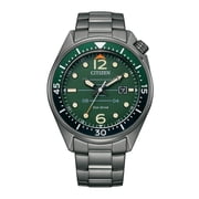 Citizen Mens Eco-Drive Gray IP Stainless Steel Aviator-Style Watch - AW1717-81X