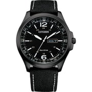 Citizen Mens Eco-Drive Black Strap Watch AW0115-03E