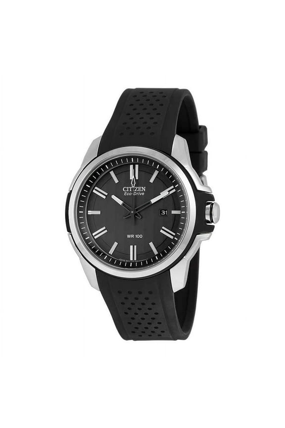 Men's Eco-Drive Black Strap Watch