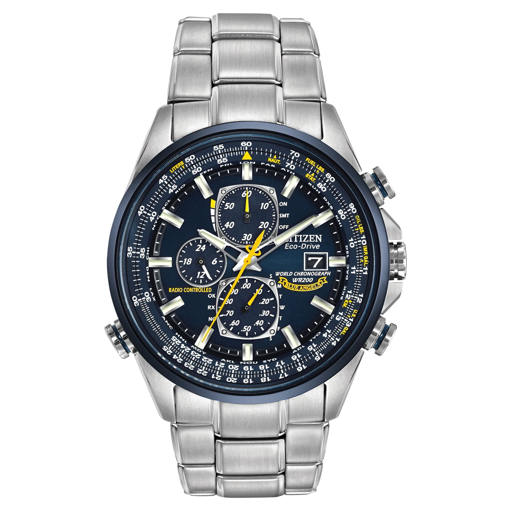 Citizen Men's Eco-Drive Radio-Controlled Chronograph Blue Citizen Men's Eco-Drive Radio-Controlled Chronograph Blue