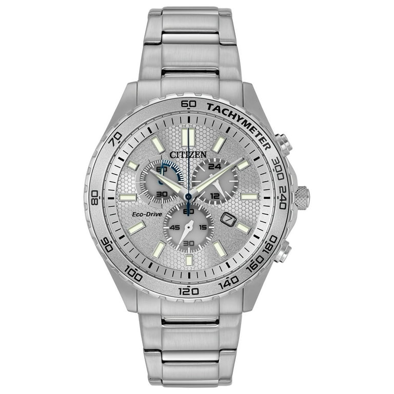 Citizen Men's Eco-Drive Brycen Chronograph Stainless Steel Watch AT2129-58A