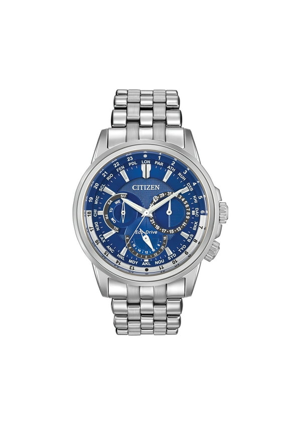 Men's Eco-Drive Calendrier World Time Watch BU2021-51L