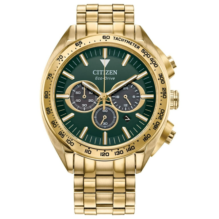 Citizen Men's Eco-Drive Carson Gold Tone Chronograph Citizen Men's Eco-Drive Carson Gold Tone Chronograph