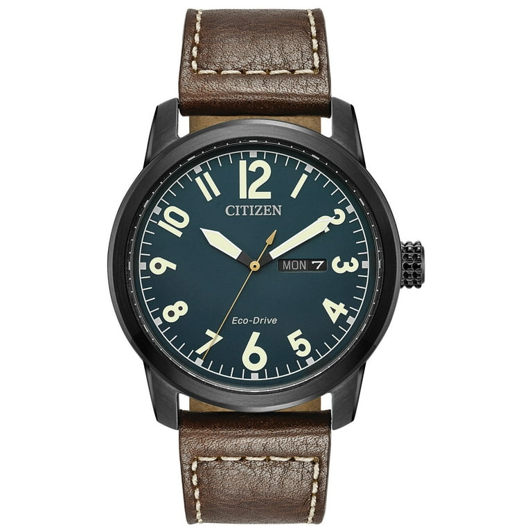 Free Shipping! Citizen Men's Eco-Drive Chandler Brown Strap