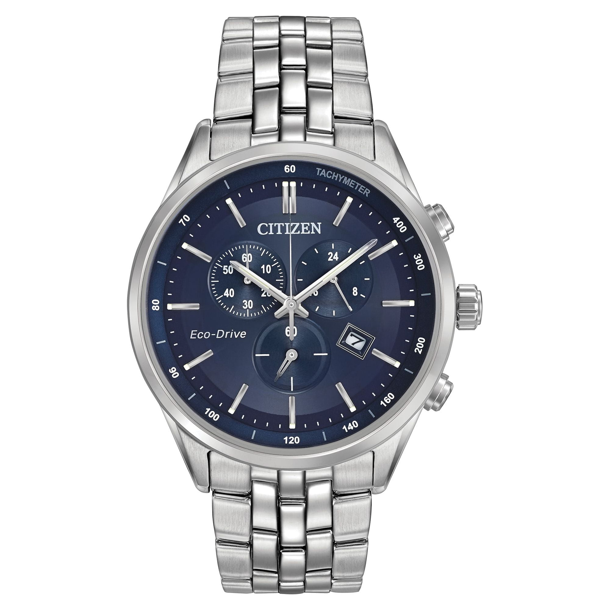 Citizen Men's Eco-Drive Chronograph Stainless Steel Watch AT2141-52L