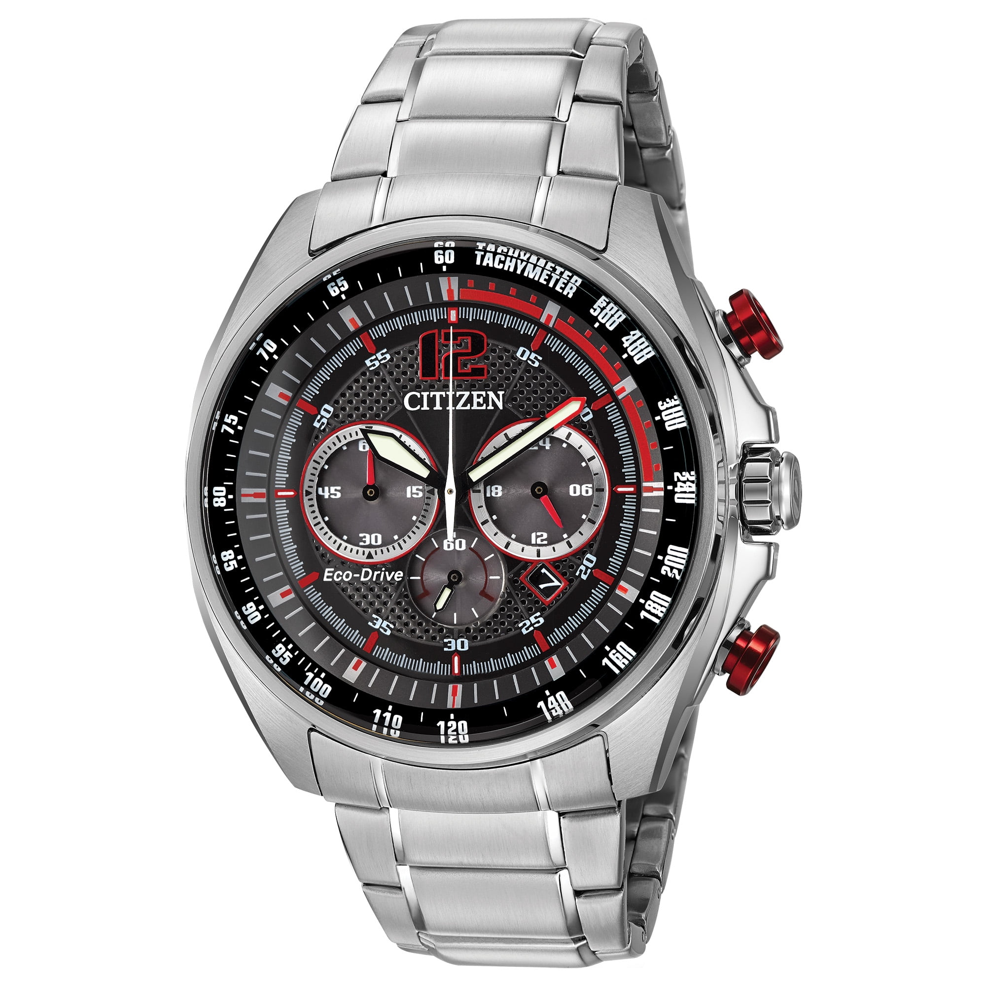 Citizen Men's Eco-Drive Chronograph Stainless Steel Watch CA4190