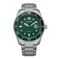 thumbnail image 1 of Citizen Men's Eco-Drive Classic Stainless Steel Green Dial Watch - AW1768-80X, 1 of 5