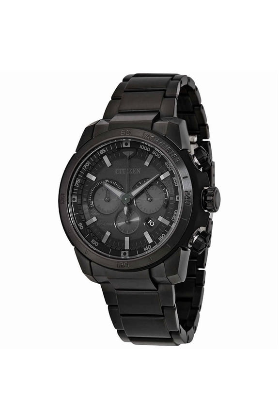 Men's Eco-Drive Ecosphere Black IP Chronograph Watch
