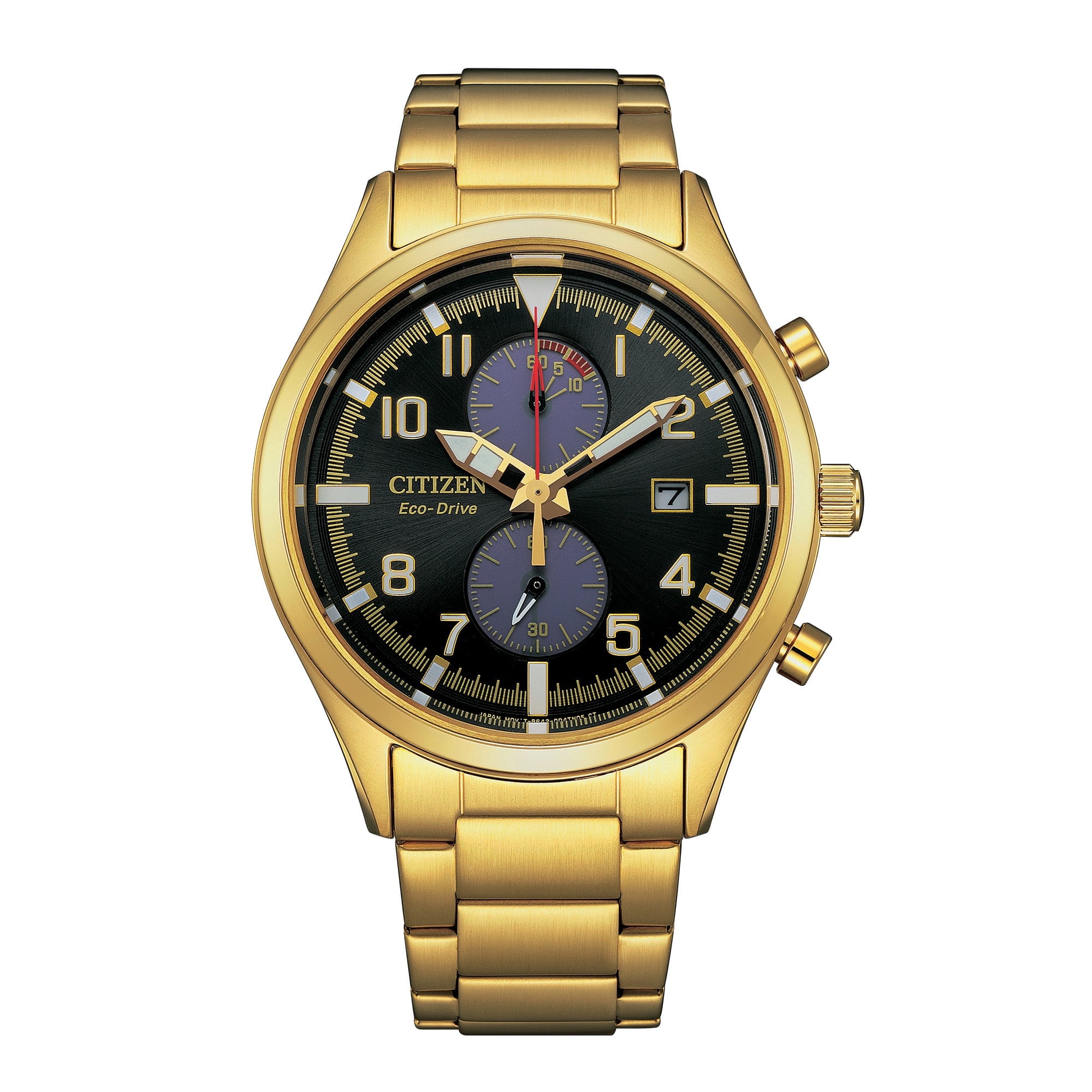 Citizen Men's Eco-Drive Gold-Tone Stainless Steel Chronograph