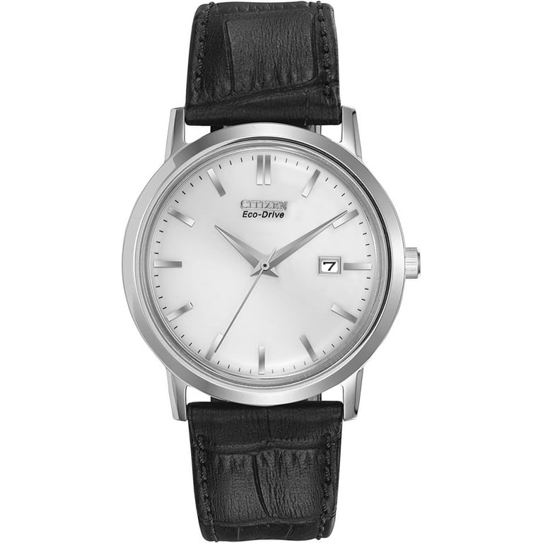 Citizen Men's Eco-Drive Leather Watch, BM7190-05A - Walmart.com
