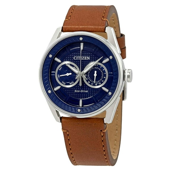 Citizen Men's Eco-Drive Leather Watch BU4020-01L