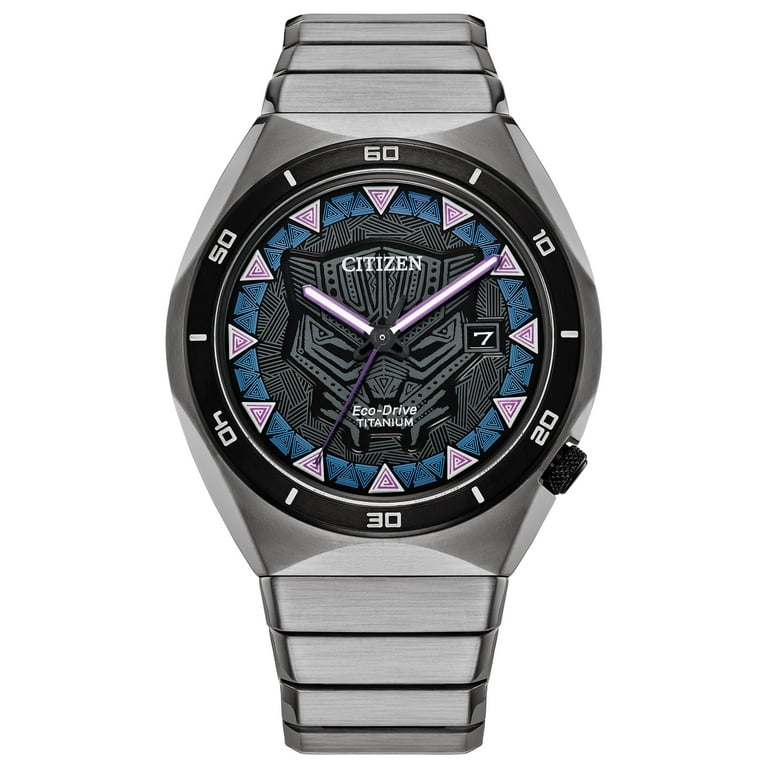 Citizen Men's Eco-Drive Marvel Black Panther Super Titanium Watch