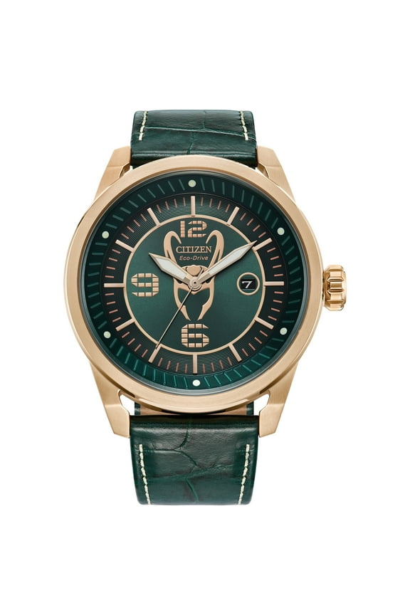 Men's Eco-Drive Marvel Loki Black Strap Watch - AW1363-06W