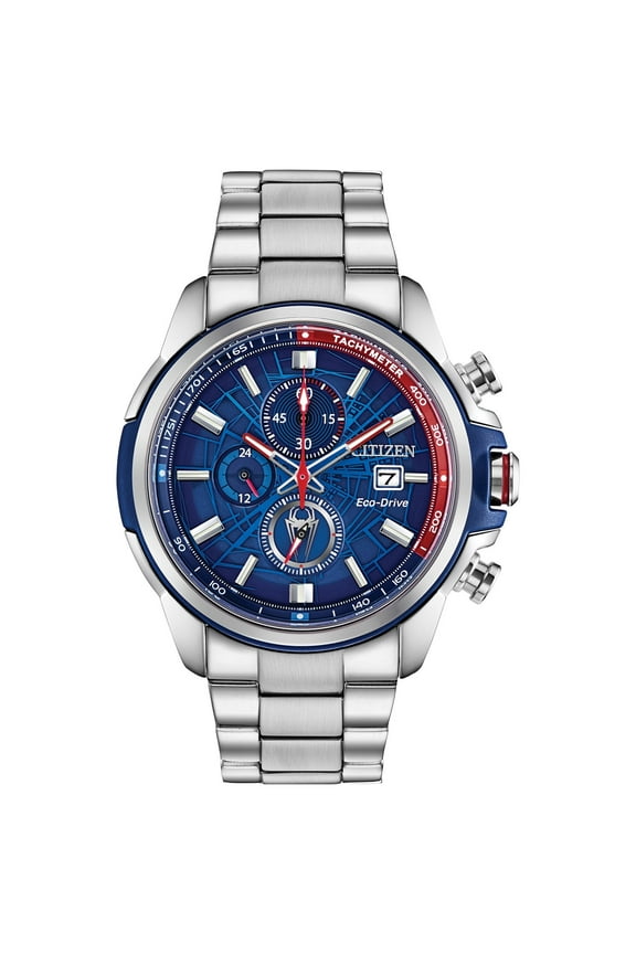 Men's Eco-Drive Marvel Spider-Man Stainless Steel Watch