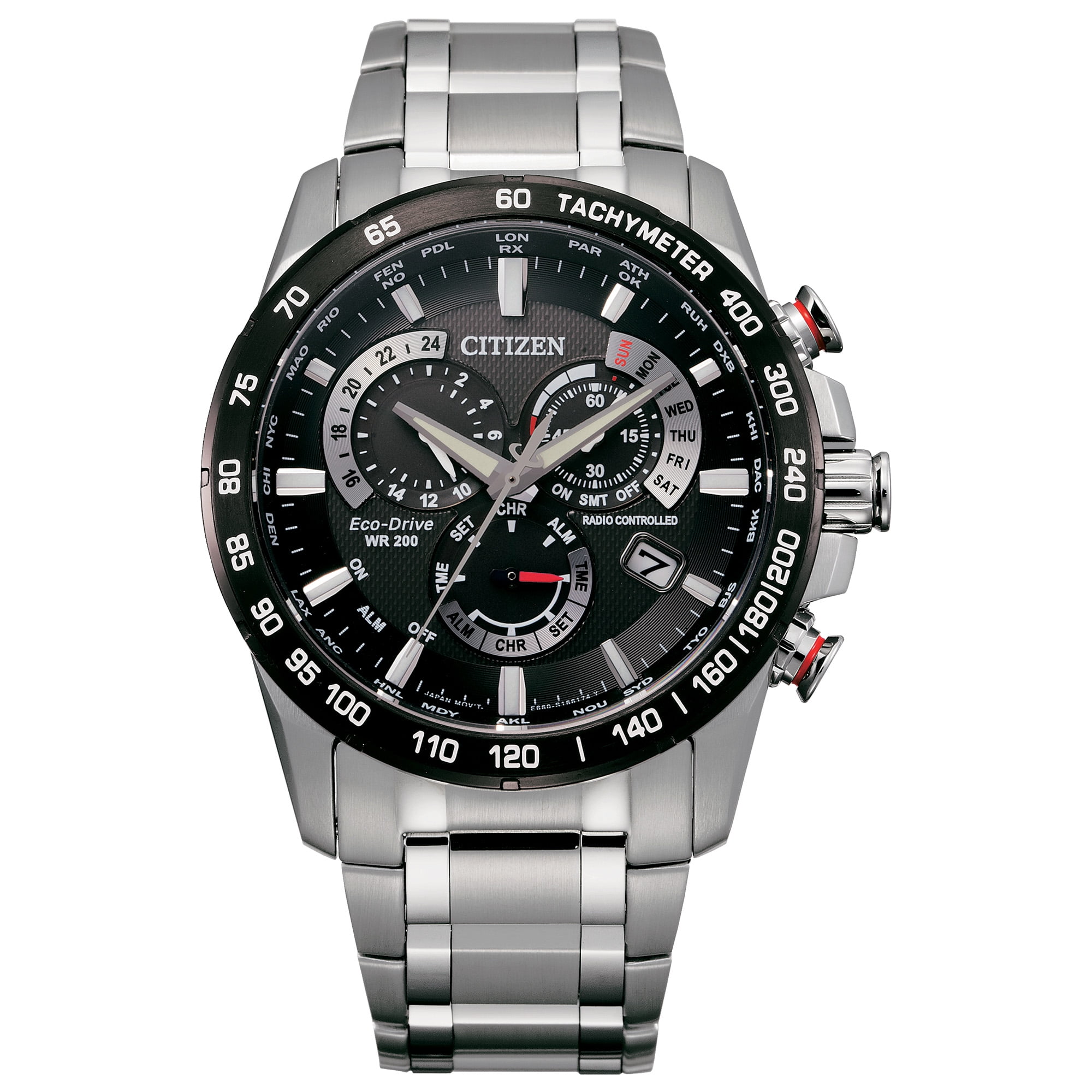 Citizen Men's Eco Drive PCAT Atomic Timekeeping Chronograph Watch