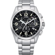 Citizen Mens Eco-Drive Promaster Land Chronograph Watch in Stainless Steel, Perpetual Calendar