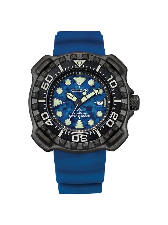 Men's Eco-Drive Promsater Dive with Super Titanium Case with Blue Strap - BN0227-09L