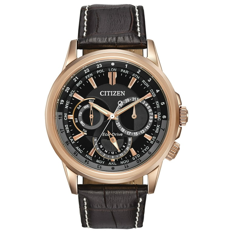 Citizen Men s Eco Drive Shadowhawk Rose Gold Tone Watch BU2023 04E Walmart