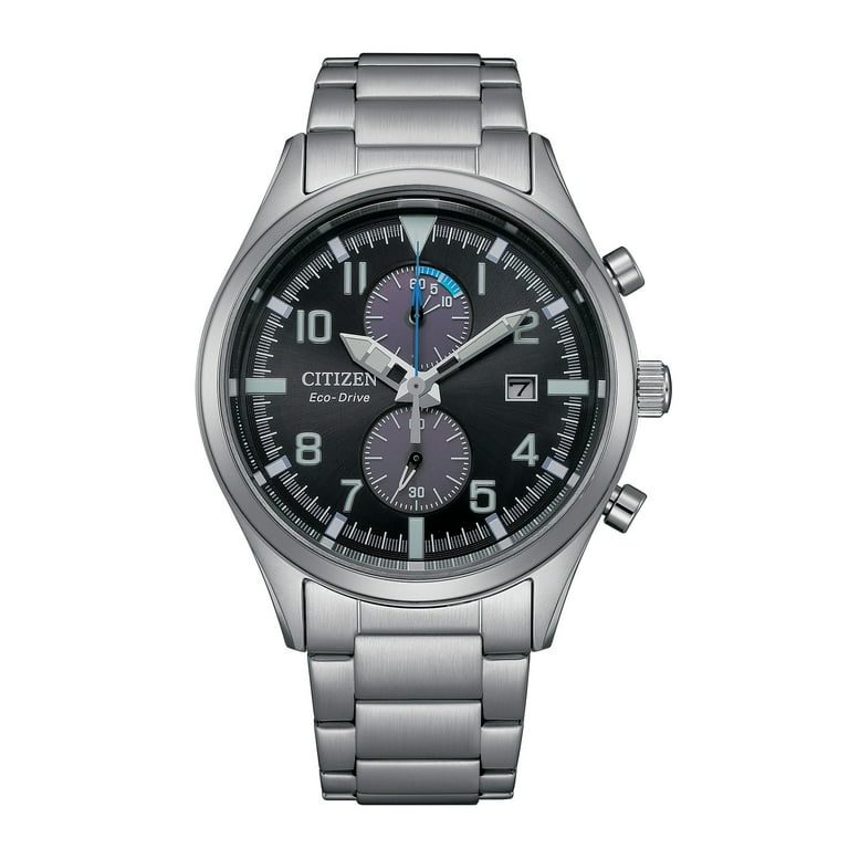 Citizen Men's Eco-Drive Stainless Steel Black Dial Chronograph