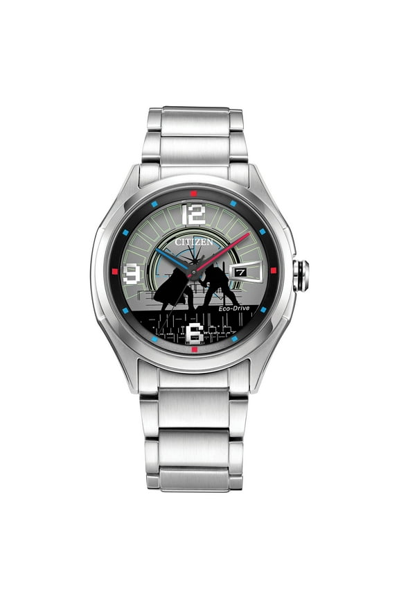 Men's Eco-Drive Star Wars Luke and Darth Vader Duel Bracelet Watch AW1140-51W