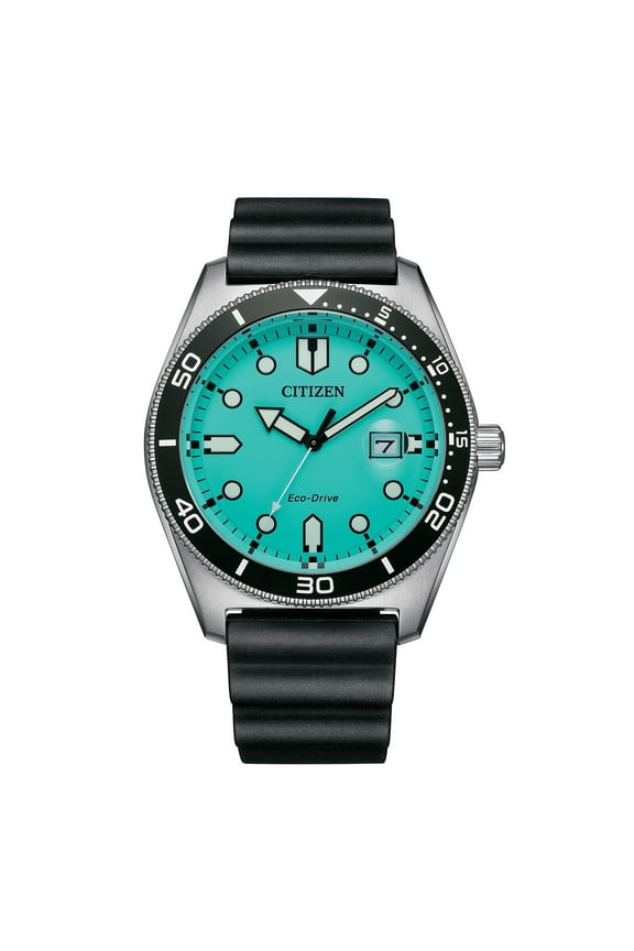 Men's Eco-Drive Turquoise Dial Marine Style Watch - AW1760-14X
