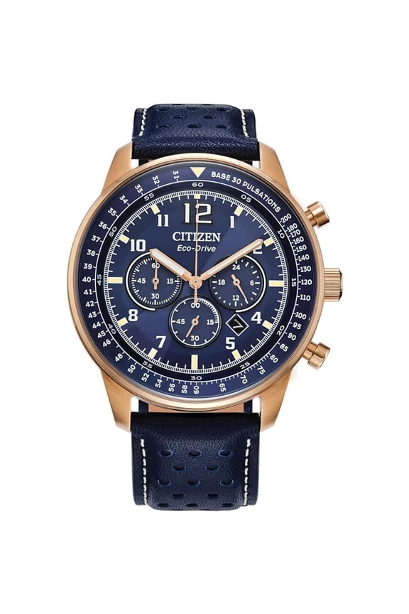 Men's Eco-Drive Weekender Chronograph Rose Gold Stainless Steel Watch - CA4503-00L