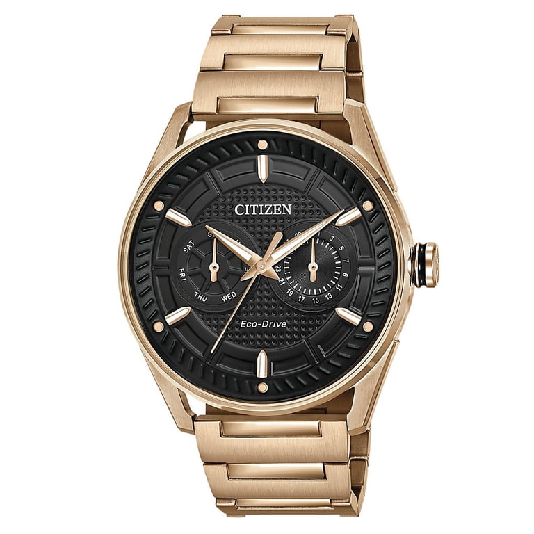 Citizen Men's Eco-Drive Gold-Tone Stainless Steel Watch BU4023-54E