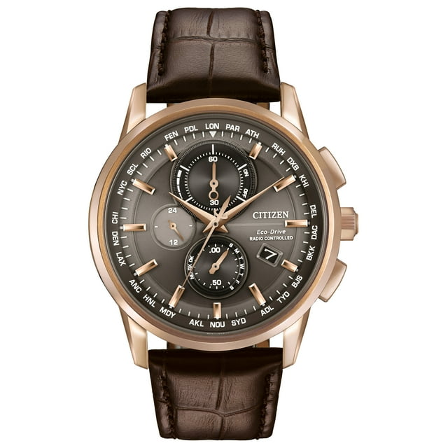 Citizen Men's Eco-Drive World Chronograph A-T Atomic Timekeeping Watch ...