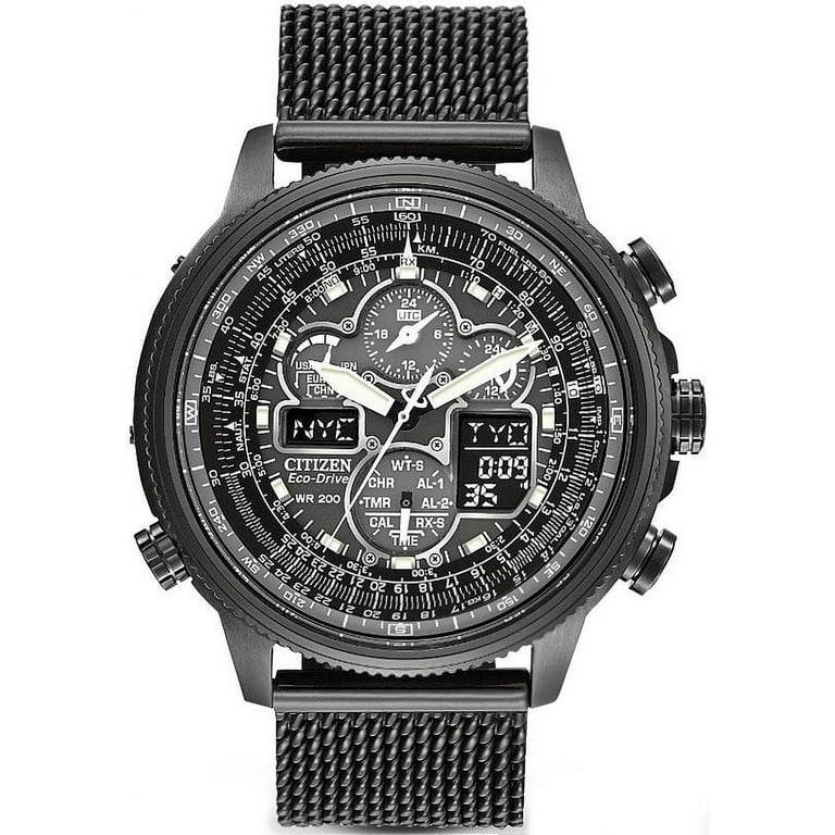 Citizen Men s Navihawk A T Perpetual Atomic Chronograph Watch JY8037 50E Walmart
